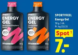 Lidl SPORTYFEEL Energy Gel tilbud