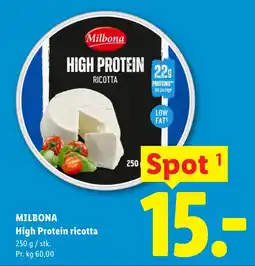 Lidl MILBONA High Protein ricotta tilbud