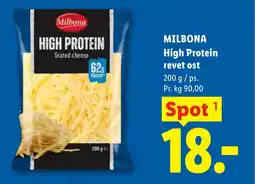 Lidl MILBONA High Protein revet ost tilbud