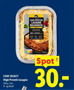 Lidl CHEF SELECT High Protein lasagne tilbud