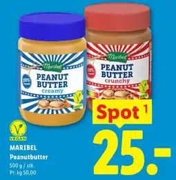 Lidl MARIBEL Peanutbutter tilbud