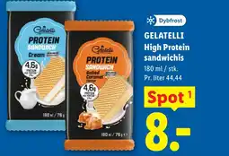 Lidl GELATELLI High Protein sandwichis tilbud