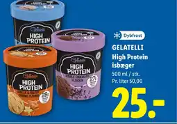 Lidl GELATELLI High Protein isbæger tilbud