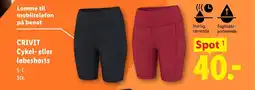 Lidl CRIVIT Cykel- eller løbeshorts tilbud