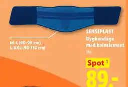 Lidl SENSIPLAST Rygbandage med køleelement tilbud