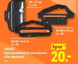 Lidl CRIVIT Sportsarmbånd til smartphones eller løbebælte tilbud