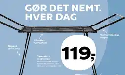 Kvickly Tørrestativ med vinger tilbud