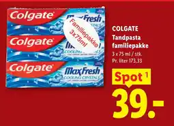 Lidl COLGATE Tandpasta familiepakke tilbud