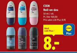 Lidl CIEN Roll-on-deo tilbud