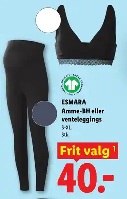 Lidl ESMARA Amme-BH eller venteleggings tilbud