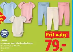 Lidl LUPILU Langærmet body eller joggingbukser tilbud