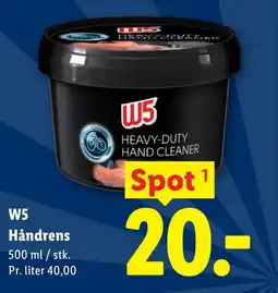 Lidl W5 Håndrens tilbud