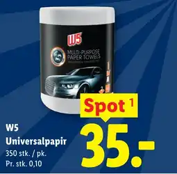Lidl W5 Universalpapir tilbud