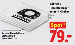 Lidl KÄRCHER Fleecestøvsuger- poser til Kärcher tilbud