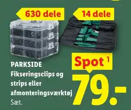 Lidl PARKSIDE Fikseringsclips og strips eller afmonteringsværktøj tilbud