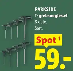 Lidl PARKSIDE T-grebsnøglesæt tilbud