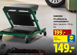 Lidl PARKSIDE 2i1 rullebræt og værkstedstaburet tilbud