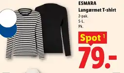 Lidl ESMARA Langærmet T-shirt tilbud