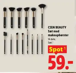 Lidl CIEN BEAUTY Sæt med makeupbørster tilbud