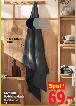 Lidl LIVARNO Badehåndklæde tilbud