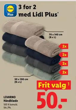 Lidl LIVARNO Håndklæde tilbud