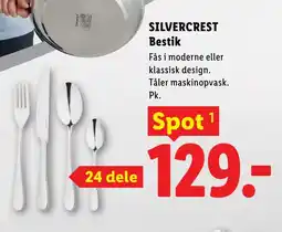 Lidl SILVERCREST Bestik tilbud