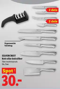 Lidl SILVERCREST Kniv eller knivsliber tilbud