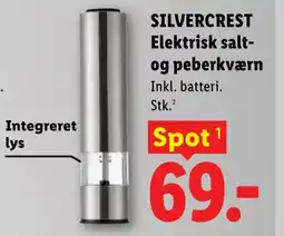 Lidl SILVERCREST Elektrisk salt- og peberkværn tilbud