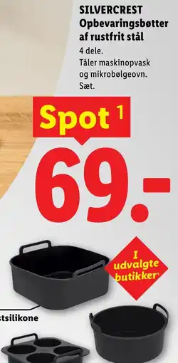 Lidl SILVERCREST Opbevaringsbøtter af rustfrit stål tilbud