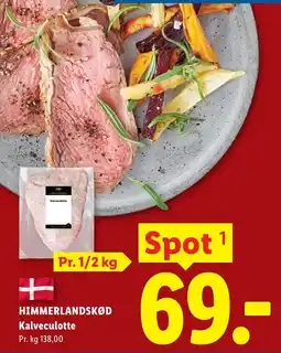 Lidl HIMMERLANDSKØD Kalveculotte tilbud