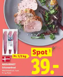 Lidl MADVÆRKET Grisemørbrad tilbud