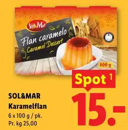 Lidl SOL&MAR Karamelflan tilbud