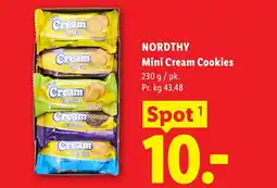 Lidl NORDTHY Mini Cream Cookies tilbud