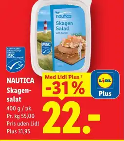 Lidl NAUTICA Skagen salat tilbud