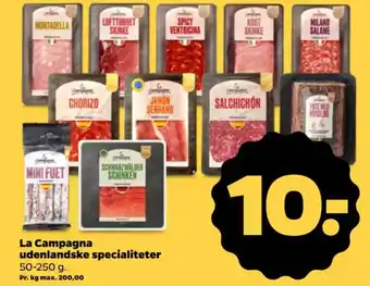 La Campagna udenlandske specialiteter
