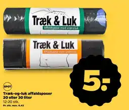 Netto Træk-og-luk affaldsposer 20 eller 30 liter tilbud