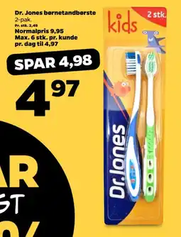 Netto DR. JONES Børnetandbørste tilbud