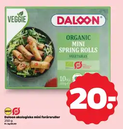 Netto DALOON Økologiske mini forårsruller tilbud