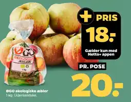Netto ØGO Økologiske æbler tilbud