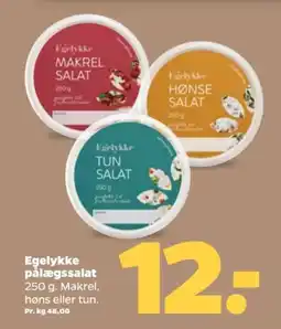 Netto EGELYKKE Pålægssalat tilbud