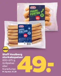 Netto STEFF Houlberg storkøbspølser tilbud