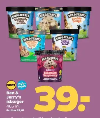 Netto BEN & JERRY'S Isbæger tilbud