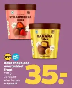 Netto KOKO Chokolade- overtrukket frugt tilbud