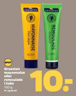 Netto GRAASTEN Mayonnaise eller remoulade i tube tilbud