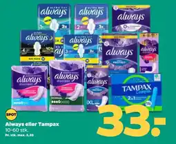 Netto Always eller tampax tilbud