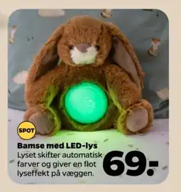 Netto Bamse med led-lys tilbud
