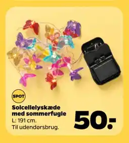Netto Solcellelyskæde med sommerfugle tilbud