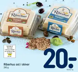 REMA 1000 RIBERHUS Ost i skiver tilbud