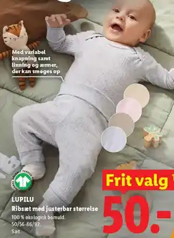 Lidl LUPILU Ribsæt med justerbar størrelse tilbud