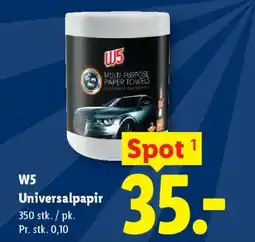 Lidl W5 Universalpapir tilbud
